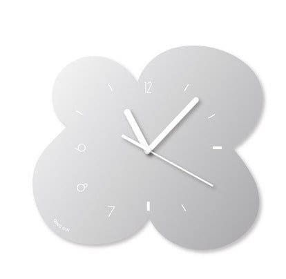Irregular Flower Acrylic Mirror Clock Collection -- Delicors