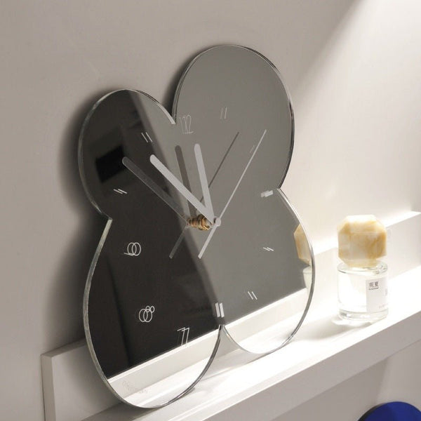 Irregular Flower Acrylic Mirror Clock Collection -- Delicors