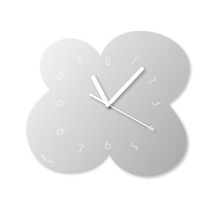 Irregular Flower Acrylic Mirror Clock Collection -- Delicors