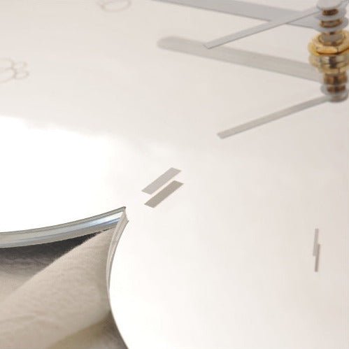 Irregular Flower Acrylic Mirror Clock Collection -- Delicors