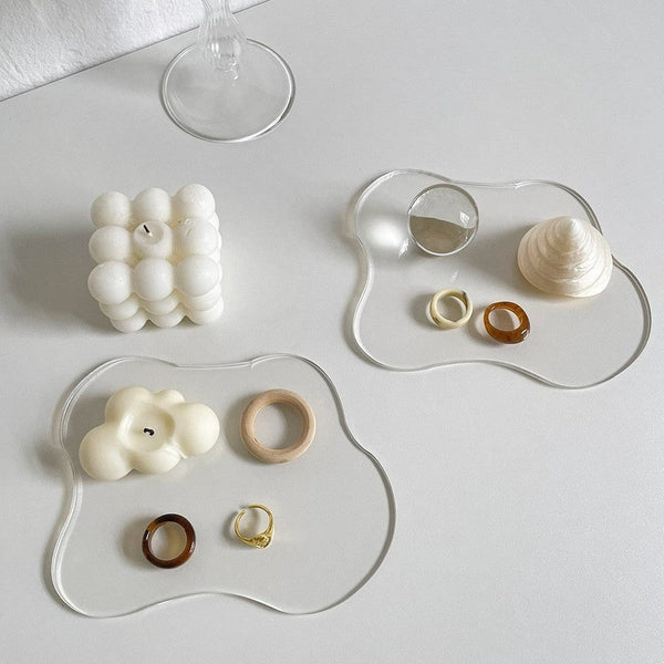 Irregular Transparent Acrylic Coasters Collection -- Delicors