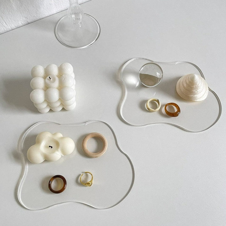 Irregular Transparent Acrylic Coasters Collection -- Delicors