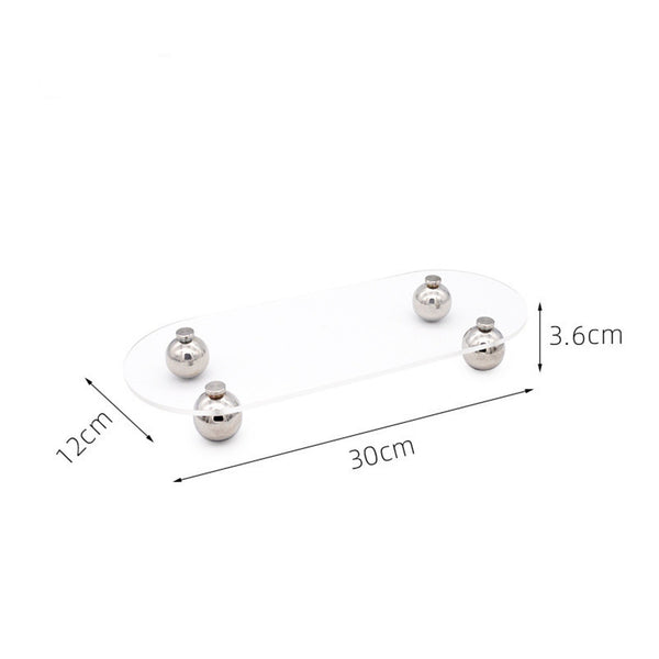 Irregular Transparent Acrylic Tray Collection -- Delicors