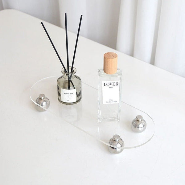 Irregular Transparent Acrylic Tray Collection -- Delicors