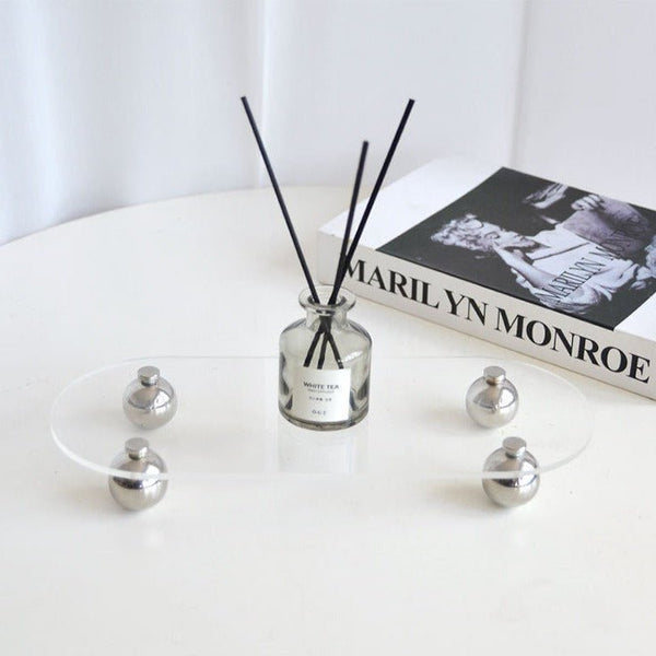 Irregular Transparent Acrylic Tray Collection -- Delicors