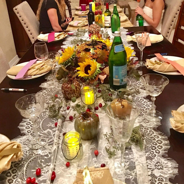 Joyful Lace Table Runner -- Delicors