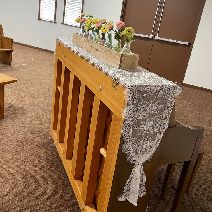 Joyful Lace Table Runner -- Delicors