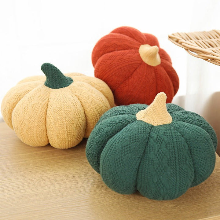 Knitted Pumpkin Cushion -- Delicors