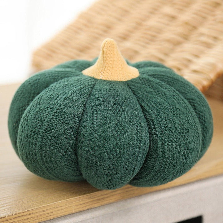 Knitted Pumpkin Cushion -- Delicors