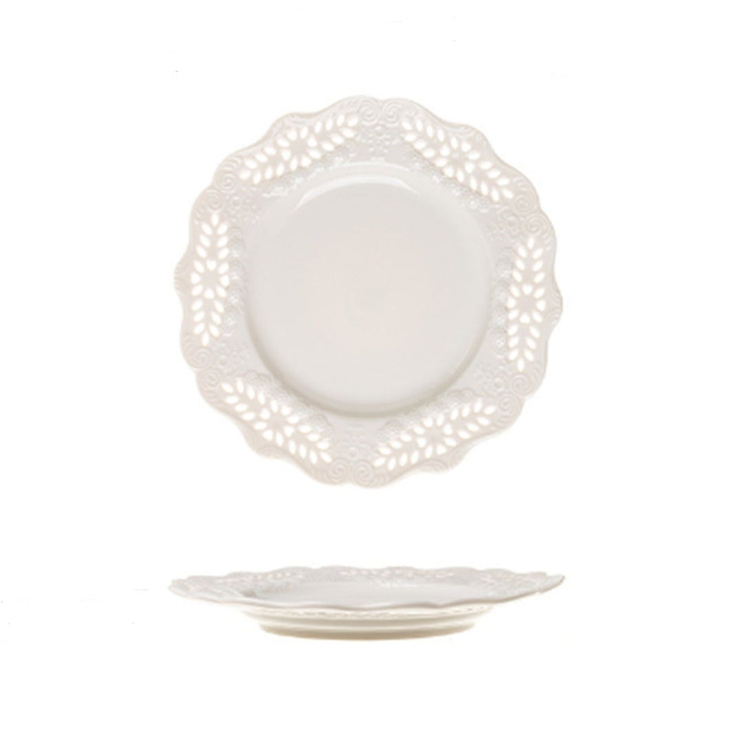 Lace Leaf Plate & Cake Stand Collection -Dinnerware- Delicors