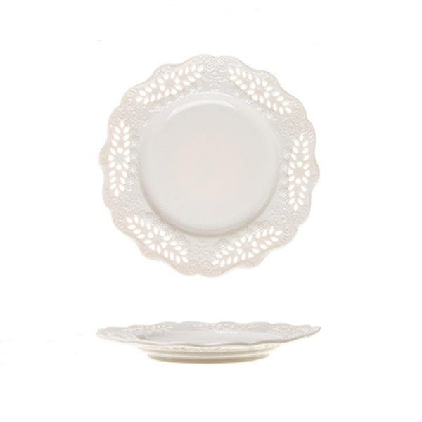 Lace Leaf Plate & Cake Stand Collection -Dinnerware- Delicors