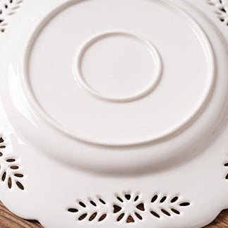 Lace Leaf Plate & Cake Stand Collection -Dinnerware- Delicors