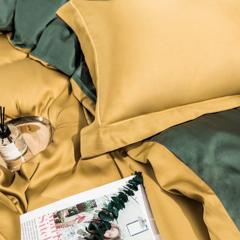 Lemon & Lime Lyocell Bedding Set -Bedding- Delicors