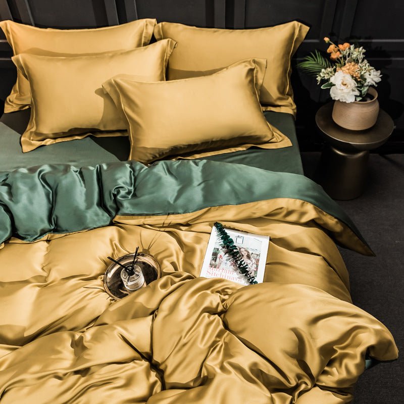 Lemon & Lime Lyocell Bedding Set -Bedding- Delicors