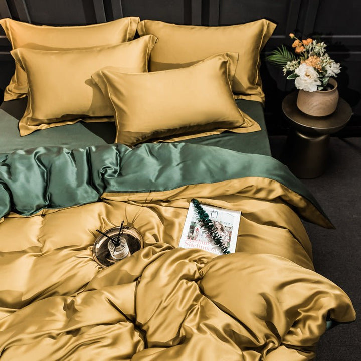 Lemon & Lime Lyocell Bedding Set -Bedding- Delicors