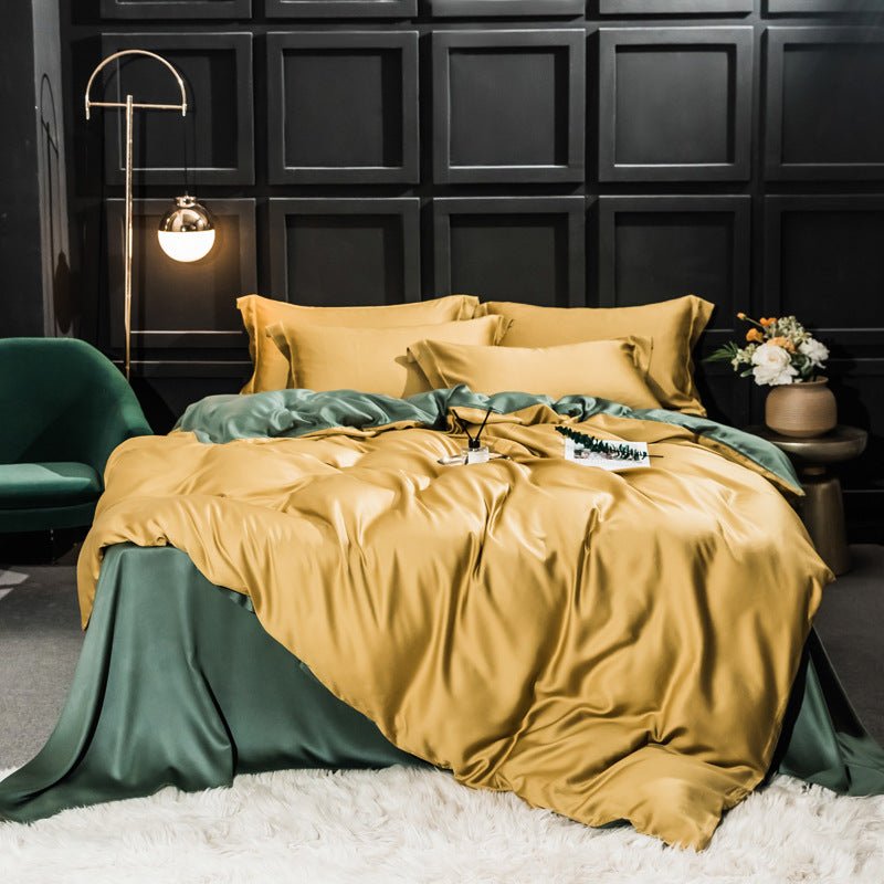 Lemon & Lime Lyocell Bedding Set -Bedding- Delicors