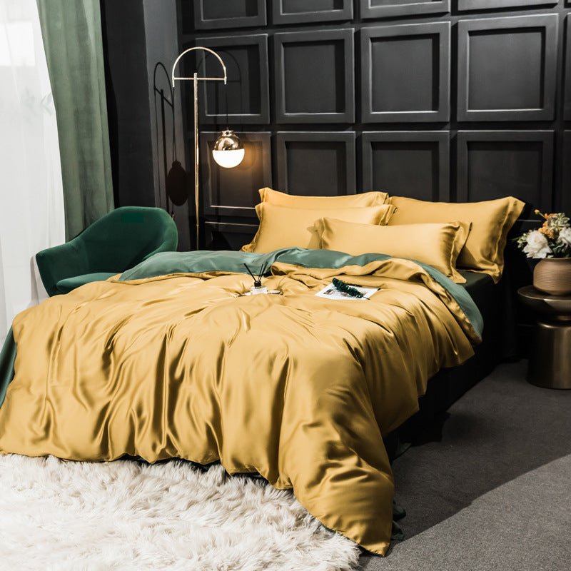 Lemon & Lime Lyocell Bedding Set -Bedding- Delicors
