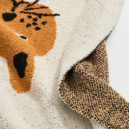 Leopard Blanket & Cushion Collection -Throw- Delicors