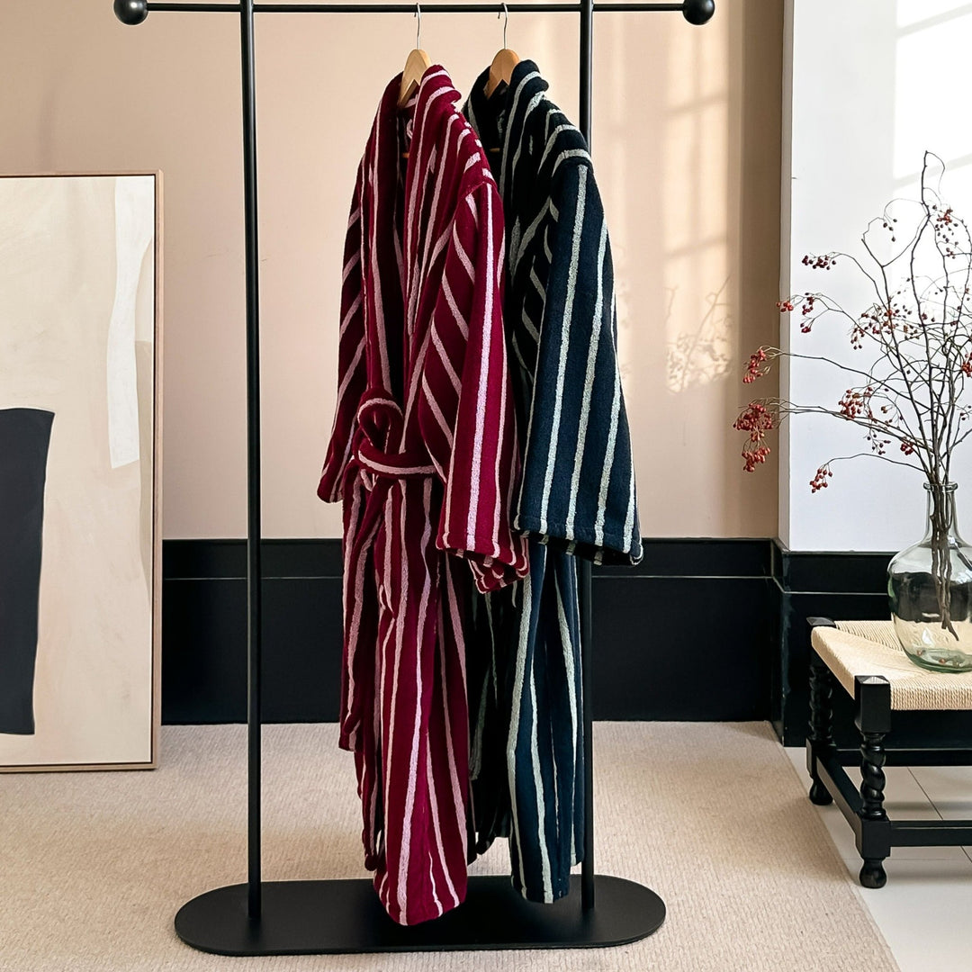 Lisbon Stripe Bathrobe Unisex Collection -- Delicors