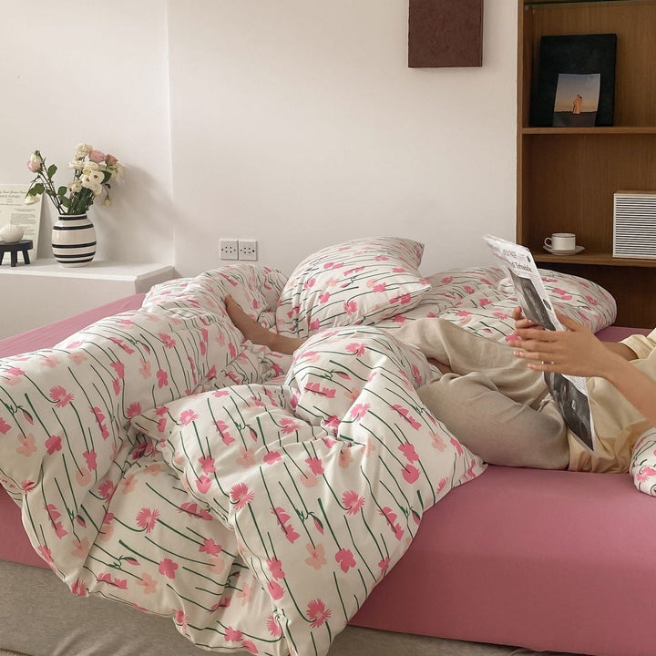 Loulouthi Pink Bedding Set -Bedding- Delicors