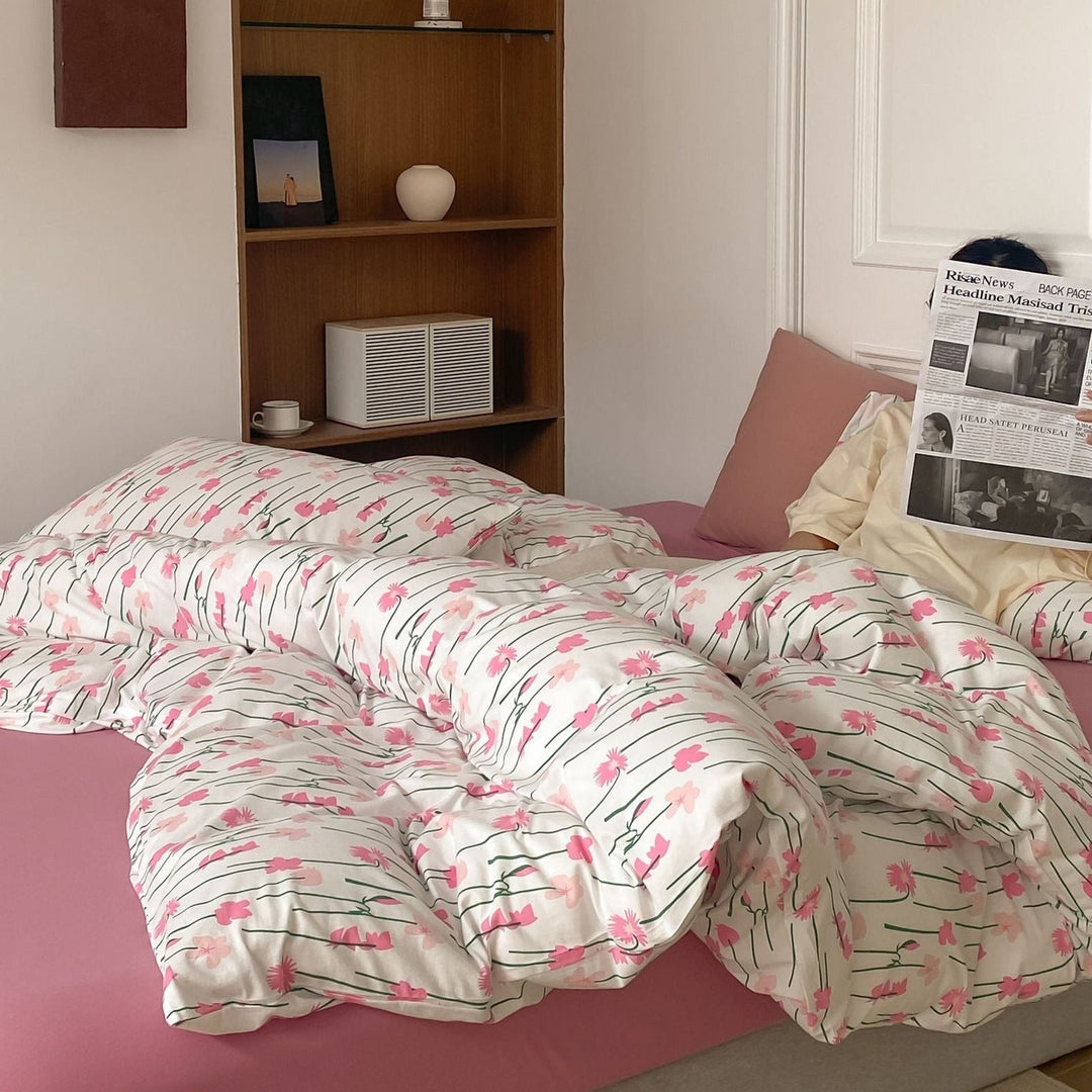 Loulouthi Pink Bedding Set -Bedding- Delicors