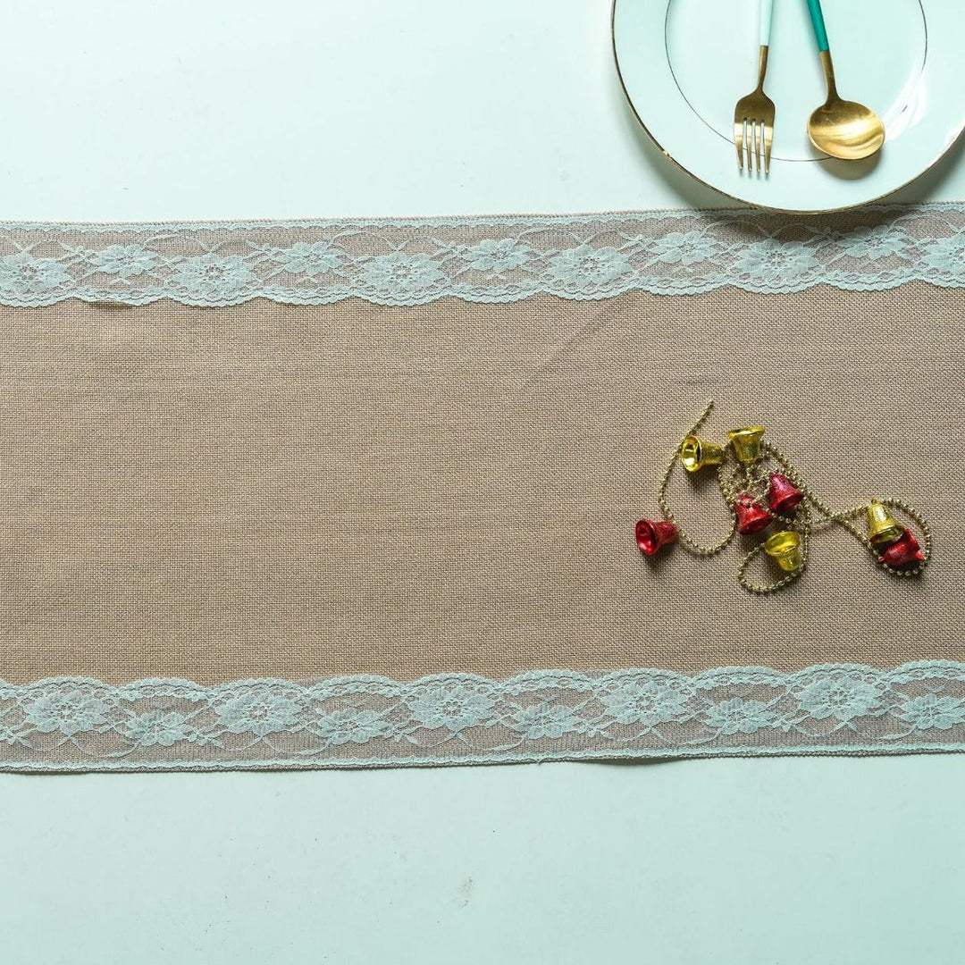 Lovers Linen Lace Table Runner -Table Runner- Delicors