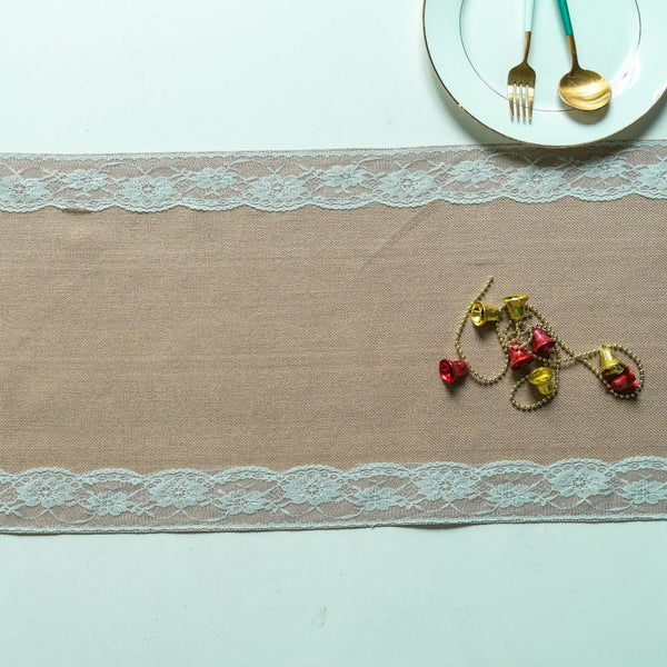 Lovers Linen Lace Table Runner -Table Runner- Delicors