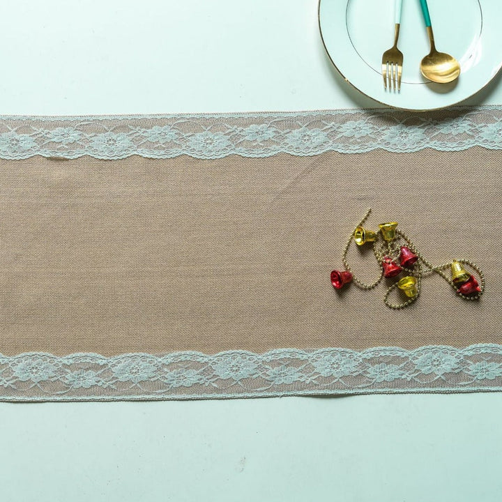 Lovers Linen Lace Table Runner -Table Runner- Delicors
