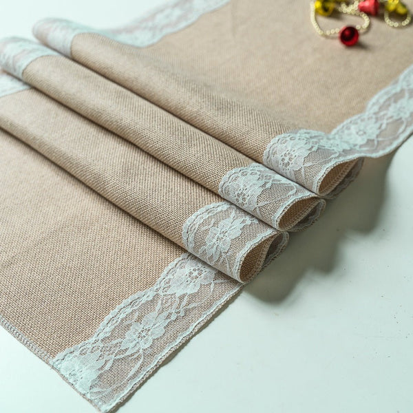 Lovers Linen Lace Table Runner -Table Runner- Delicors