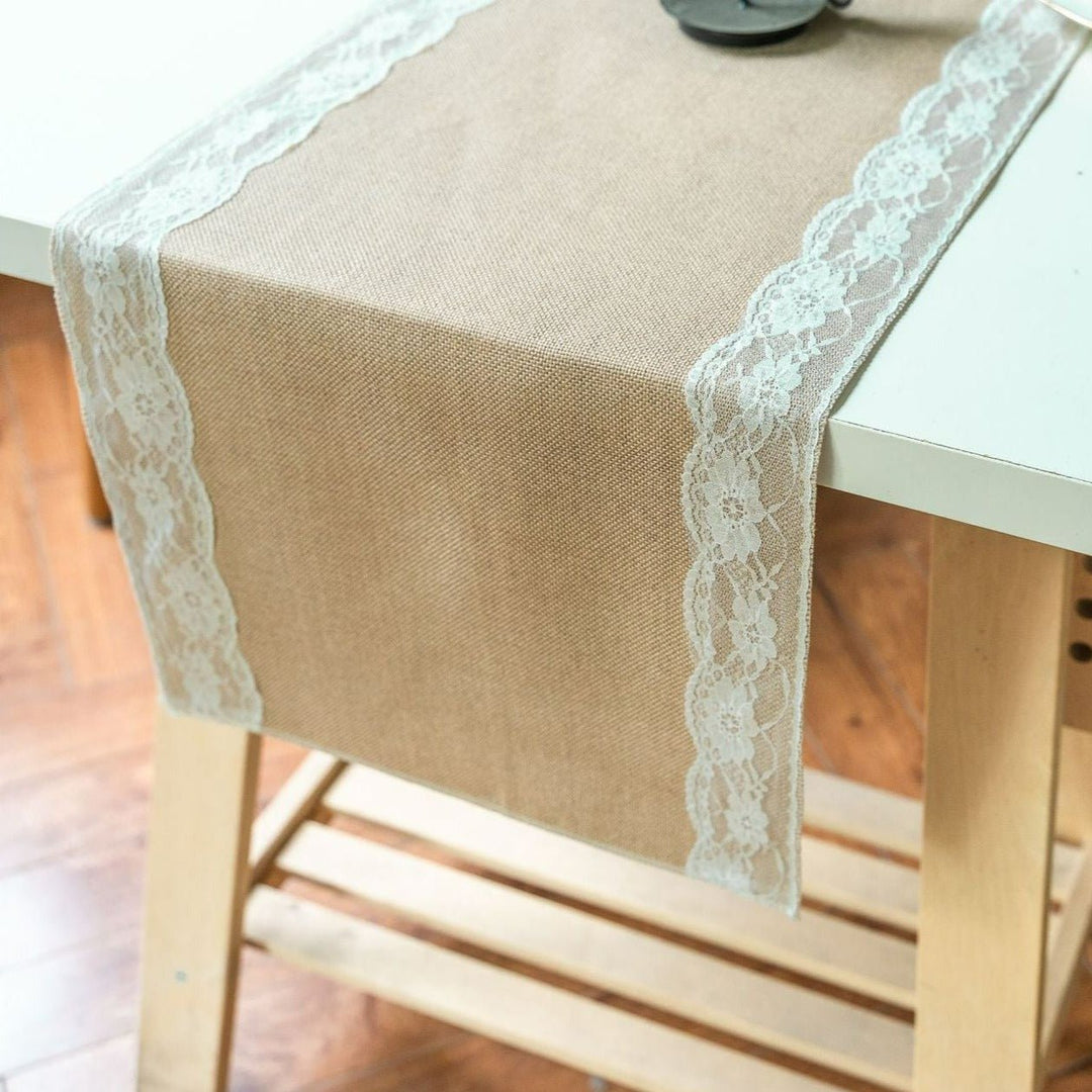 Lovers Linen Lace Table Runner -Table Runner- Delicors
