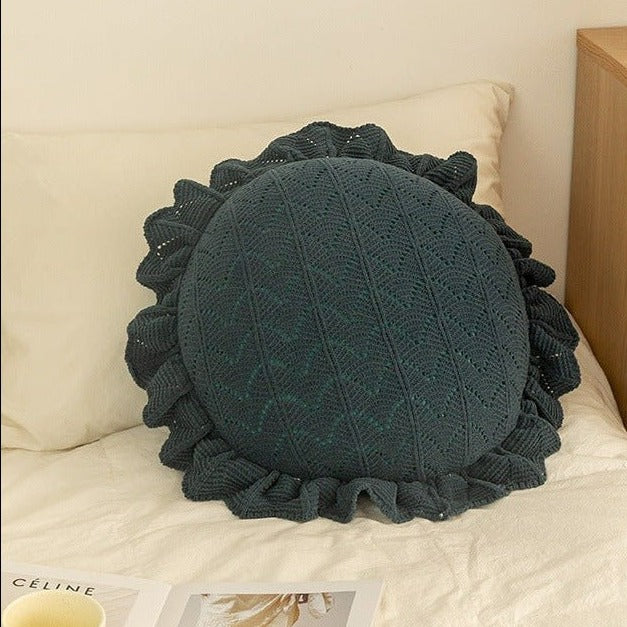 Loving is Easy Round Frill Cushion -Cushion- Delicors