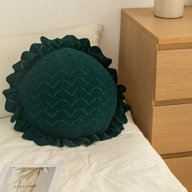 Loving is Easy Round Frill Cushion -Cushion- Delicors