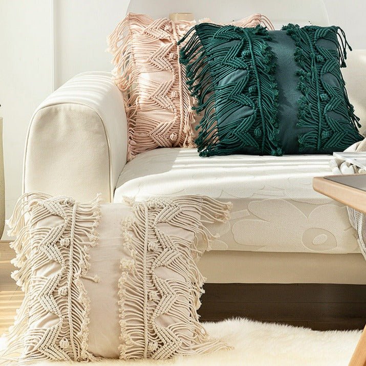Macramé Weave Cushion Collection -Cushion- Delicors
