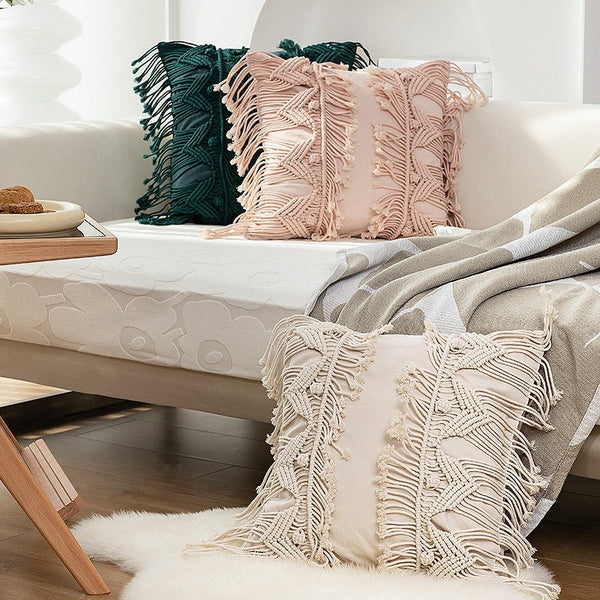 Macramé Weave Cushion Collection -Cushion- Delicors