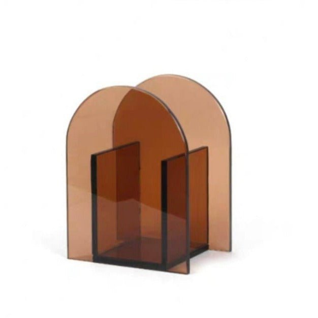 Maxima Dark Arches Acrylic Vase Collection -- Delicors