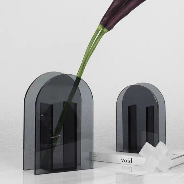 Maxima Dark Arches Acrylic Vase Collection -- Delicors