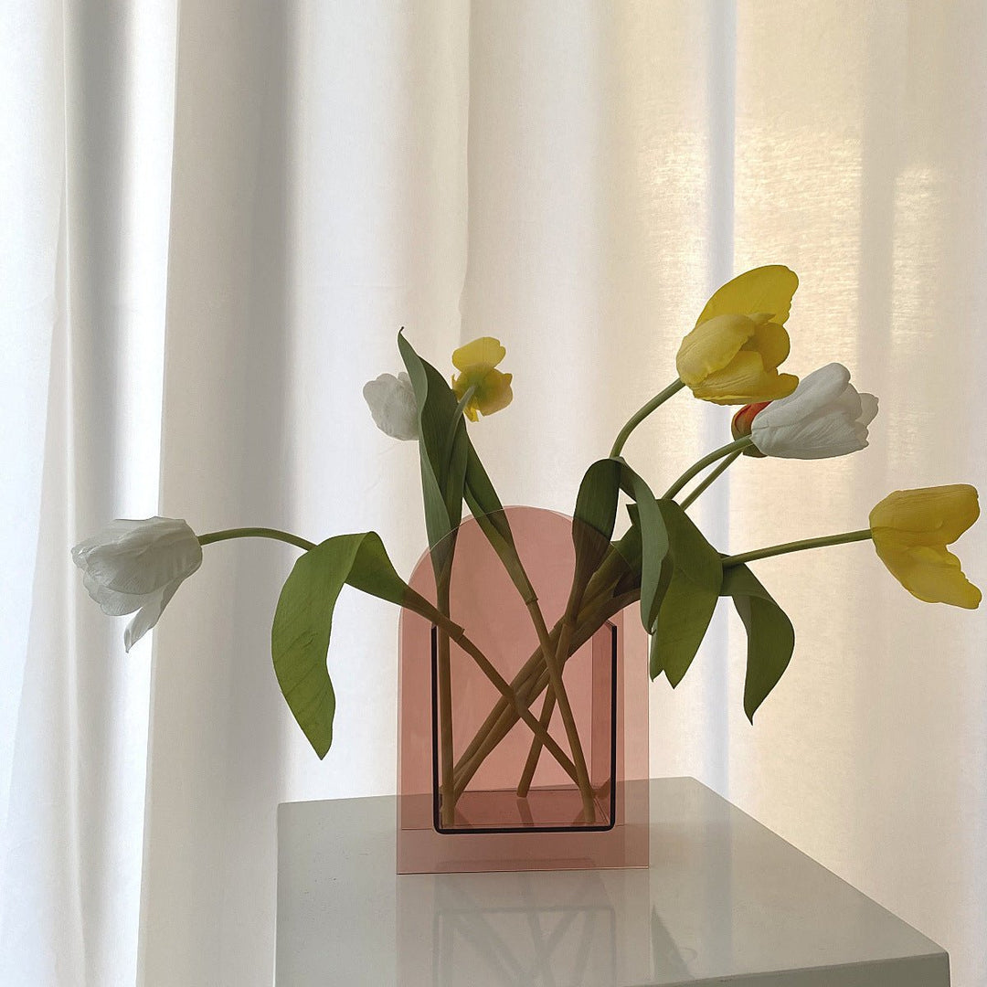 Millennial Pink Acrylic Vase Collection -- Delicors