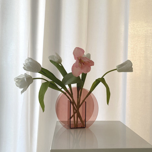 Millennial Pink Acrylic Vase Collection -- Delicors