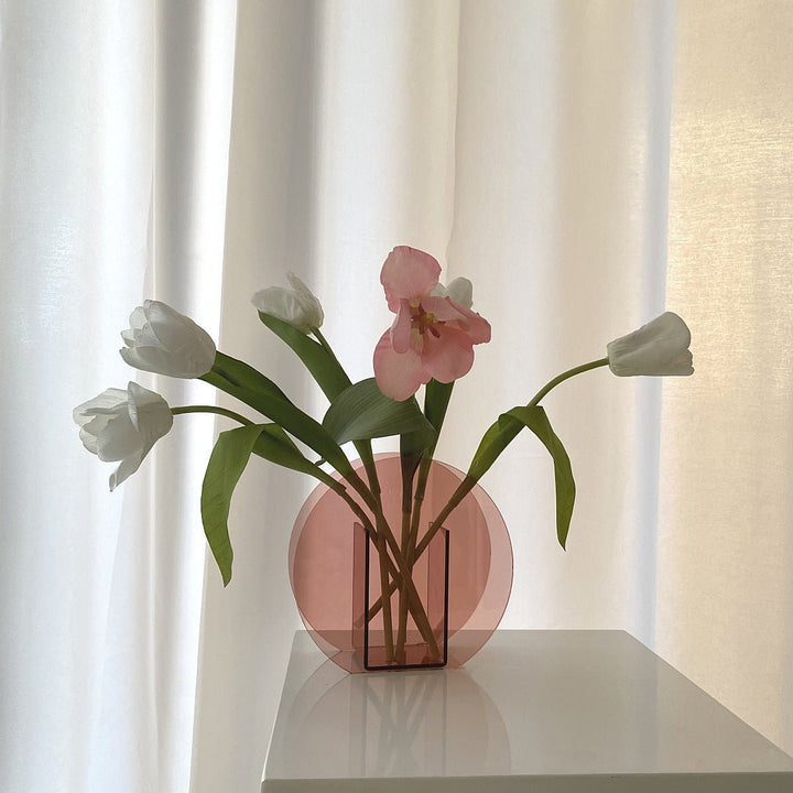 Millennial Pink Acrylic Vase Collection -- Delicors
