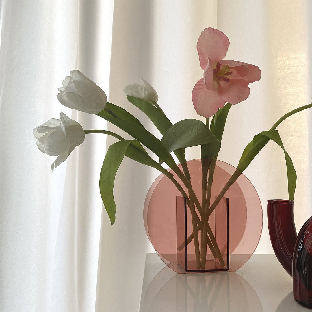 Millennial Pink Acrylic Vase Collection -- Delicors