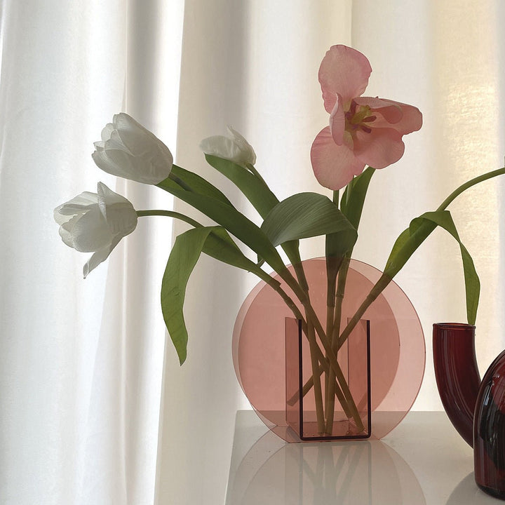 Millennial Pink Acrylic Vase Collection -- Delicors