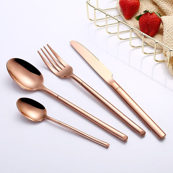 Minimalist Essentials 4-Person Cutlery Set -- Delicors
