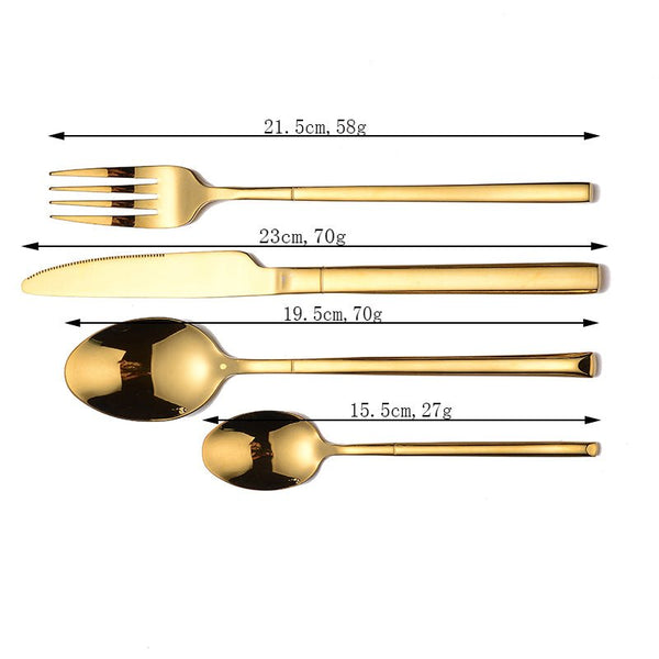 Minimalist Essentials 4-Person Cutlery Set -- Delicors