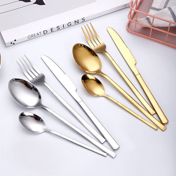 Minimalist Essentials 4-Person Cutlery Set -- Delicors