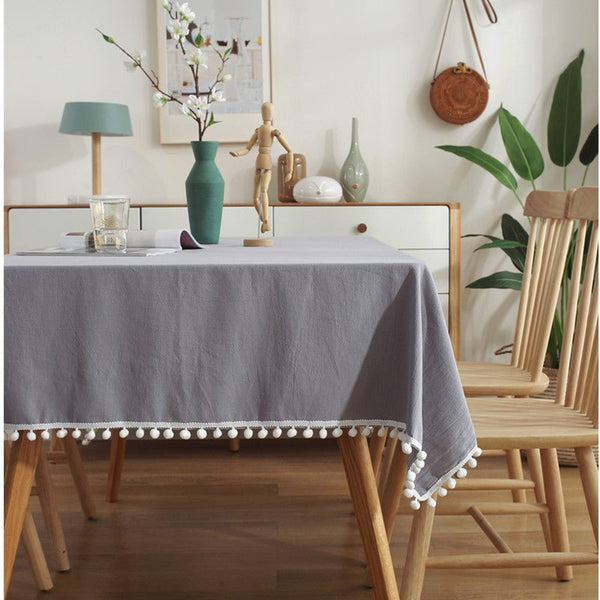Moore Tassel Tablecloth -Table Cloth- Delicors