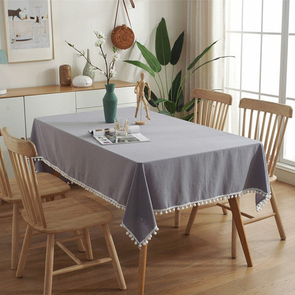 Moore Tassel Tablecloth -Table Cloth- Delicors