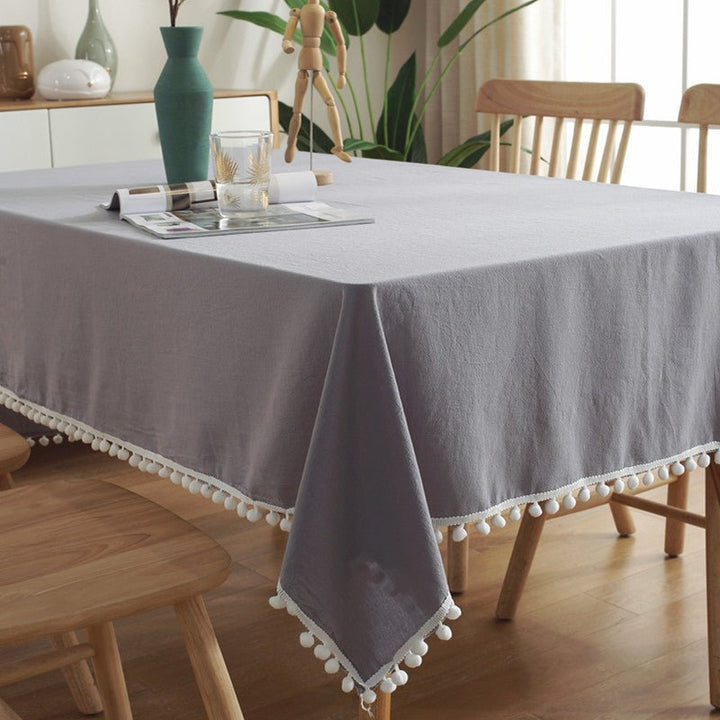 Moore Tassel Tablecloth -Table Cloth- Delicors