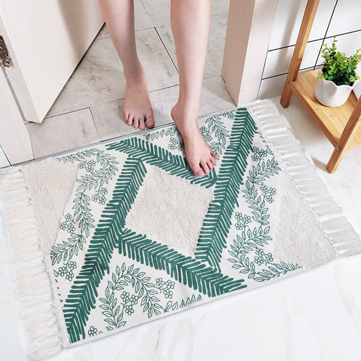 Nature's Bloom Mimosa Floor Mat -Bath Mats & Rugs- Delicors