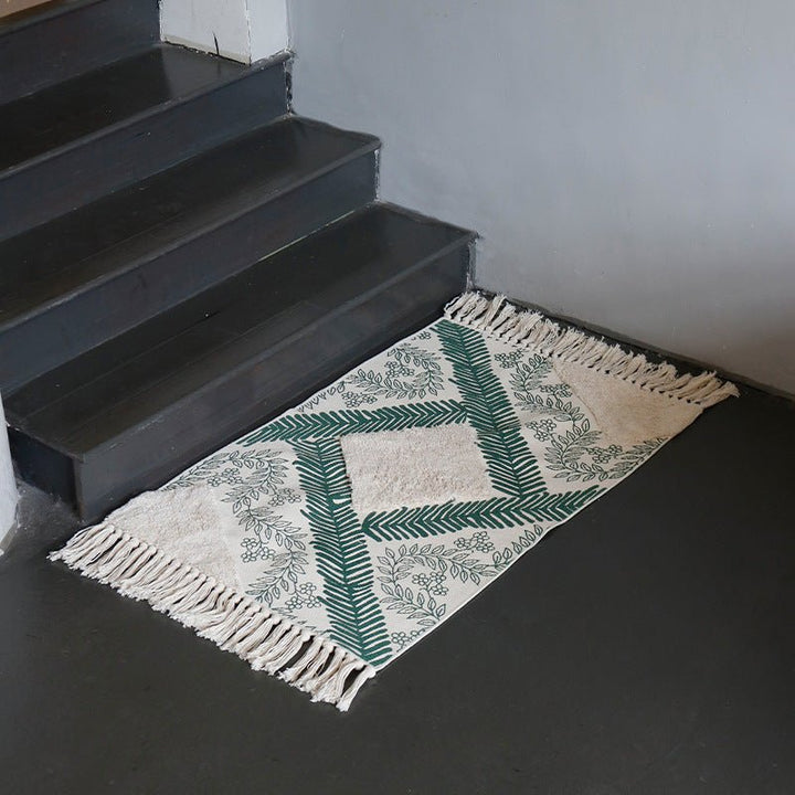Nature's Bloom Mimosa Floor Mat -Bath Mats & Rugs- Delicors