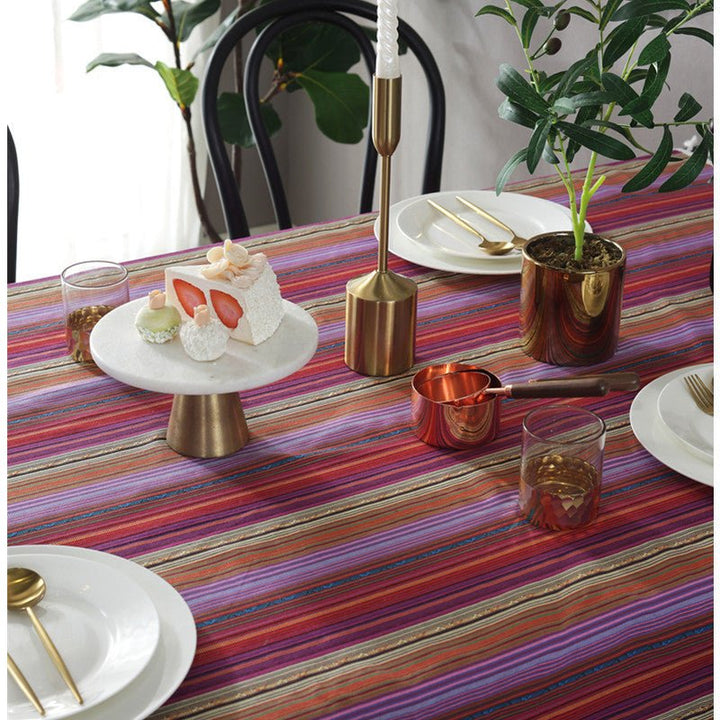 Nautical Stripe Tablecloth -Table Cloth- Delicors